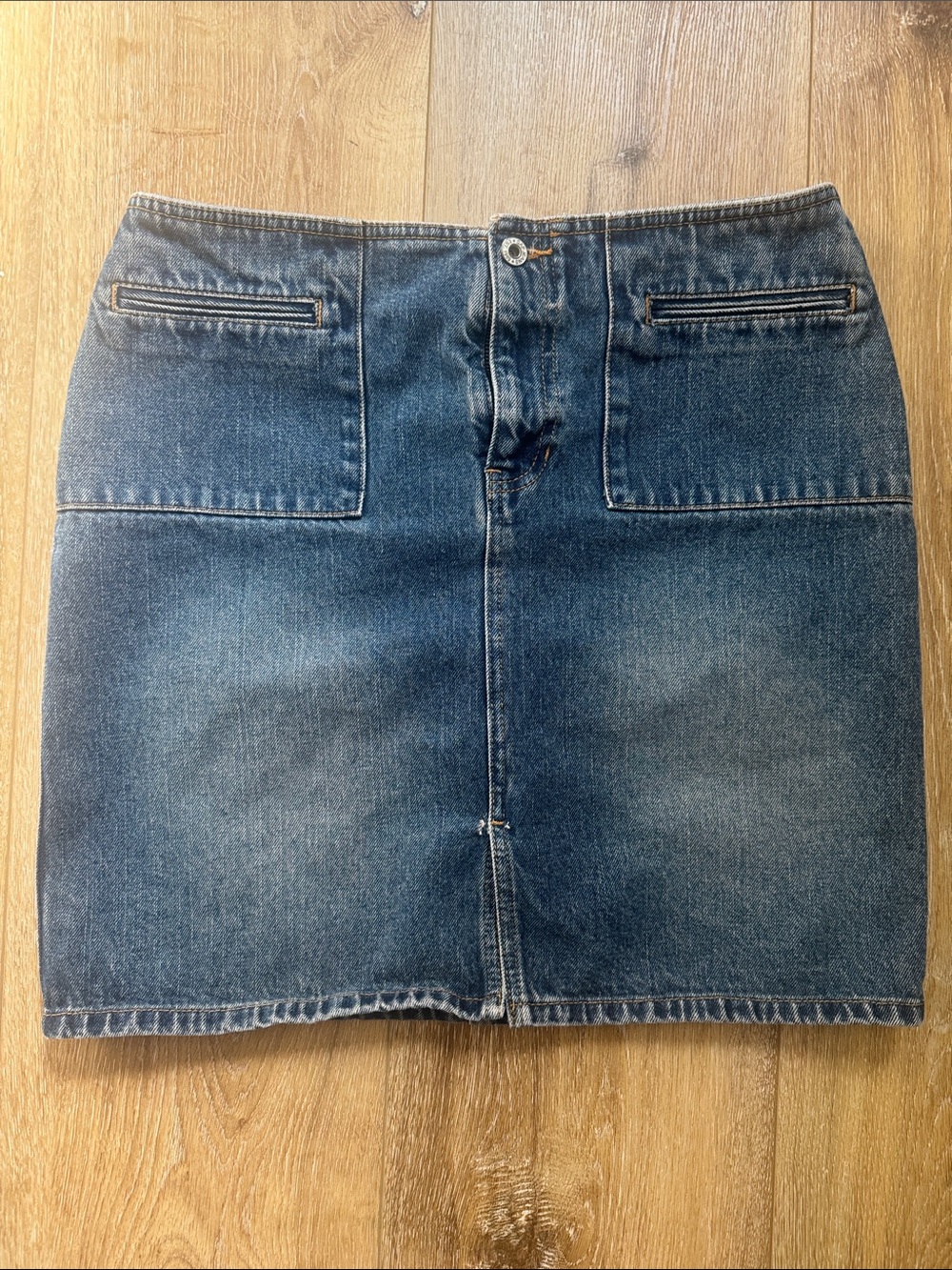 Vintage Gap Blue Denim Mini Skirt - Women